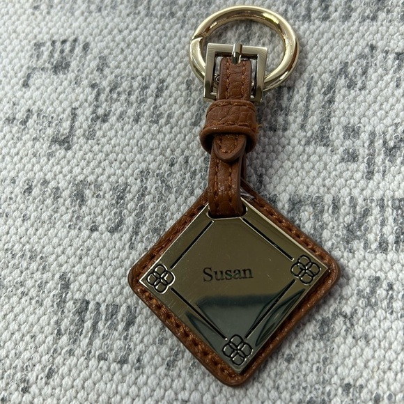 Tan Personalized Key Fob - Picture 1 of 7